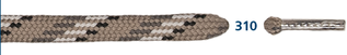 Barth Schnürsenkel Bergsport halbrund beige/schwarz/weiß/grau 180cm